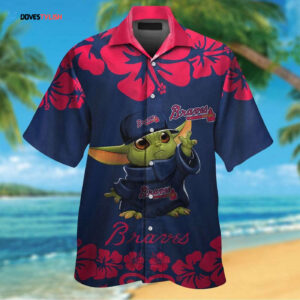 Atlanta Braves Baby Yoda Hawaiian Shirt Set for Men Women Kids