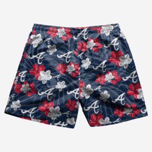 Atlanta Braves Hibiscus Swimming Trunks: Official MLB Swimwear