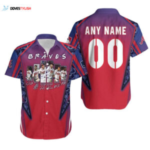Custom Atlanta Braves Legends Captain MLB Hawaiian Shirt - Personalized Name & Number Perfect Gift for Baseball Fans