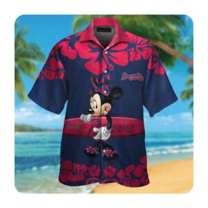 Atlanta Braves Minnie Mouse Hawaii Shirt – Summer Button Up for Men and Women
