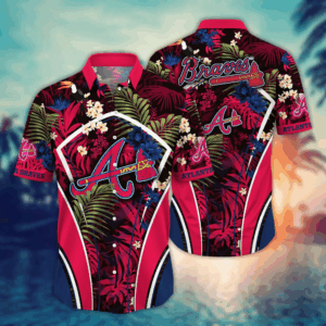 Atlanta Braves MLB Flower Hawaii Shirt   For Fans, Summer Football Shirts