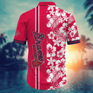 Atlanta Braves MLB Flower Hawaii Shirt   For Fans, Summer Football Shirts