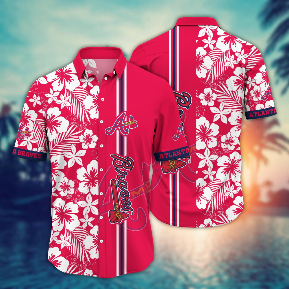 Atlanta Braves MLB Flower Hawaii Shirt   For Fans, Summer Football Shirts