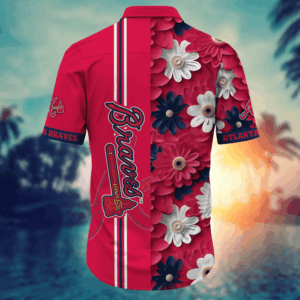 Atlanta Braves MLB Flower Hawaii Shirt   For Fans, Summer Football Shirts