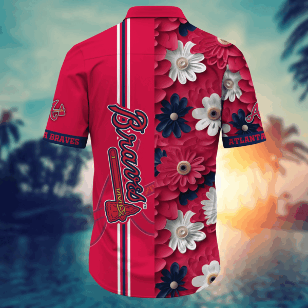 Atlanta Braves MLB Flower Hawaii Shirt   For Fans, Summer Football Shirts