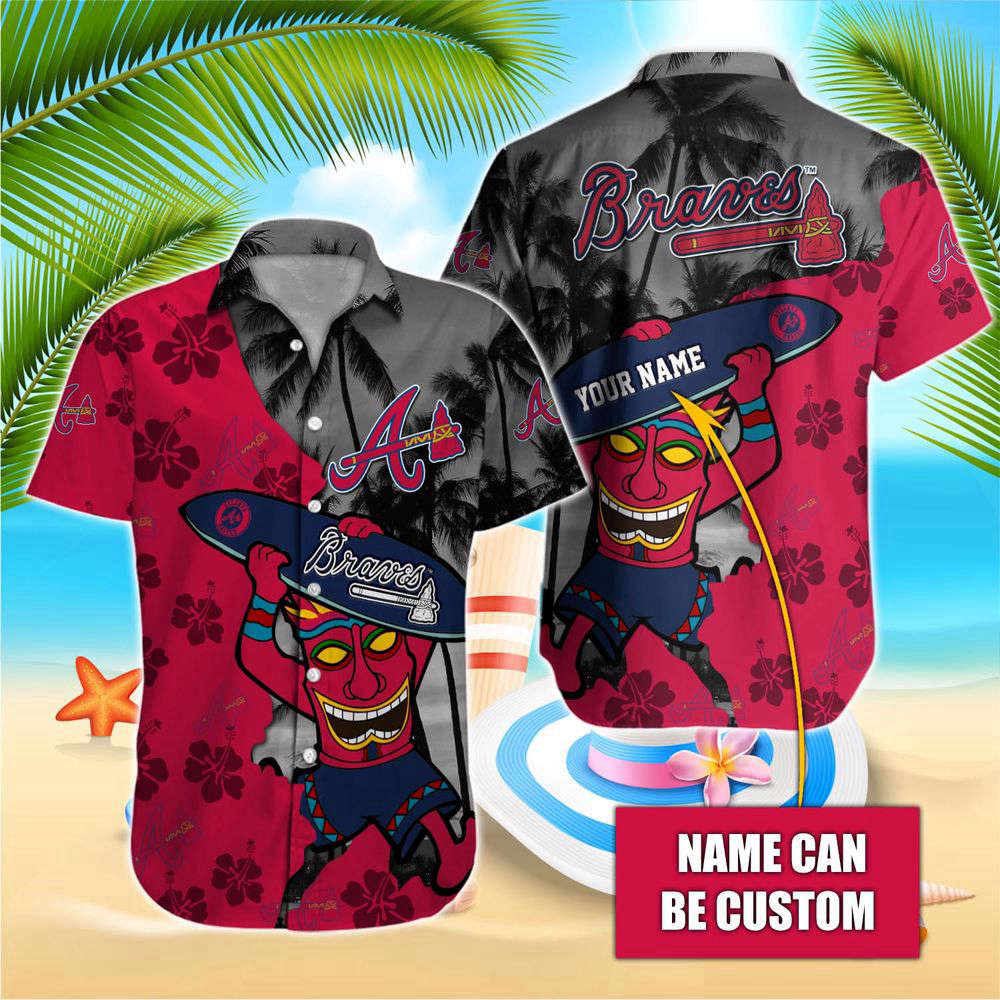 Atlanta Braves MLB-Hawaiian Shirt Custom For Men Women Atlanta Braves MLB-Hawaiian Shirt Custom For Men Women