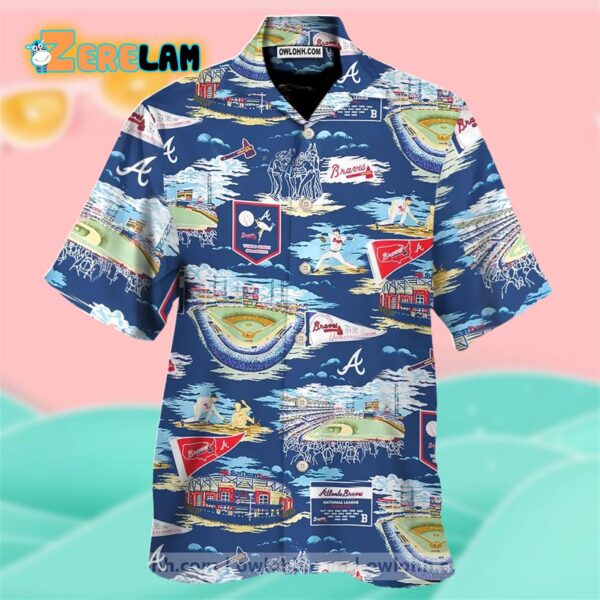 Atlanta Braves Hawaiian Shirt: Scenic MLB Fan Gear for Summer Fun