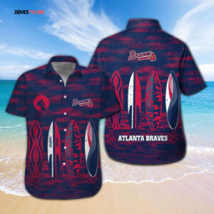 Atlanta Braves Tropical Aloha Hawaiian Shirt Set for Men Women Kids - MTE06