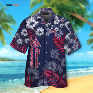 Atlanta Braves Hawaiian Shirt Set for Men Women Kids - Short Sleeve Button Up Tropical Aloha Shirt MTE08