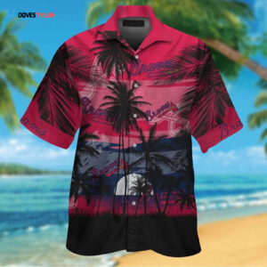 Atlanta Braves Tropical Aloha Hawaiian Shirt Short Sleeve Button Up