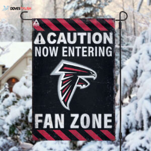 Atlanta Falcons Fan Zone Flag, NFL Welcome Sport Flag - House Garden Decor Gift