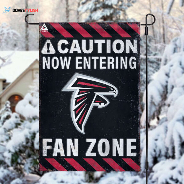 Atlanta Falcons Fan Zone Flag, NFL Welcome Sport Flag – House Garden Decor Gift