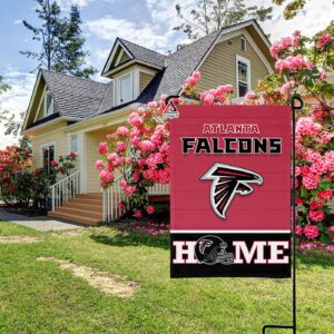 Atlanta Falcons Football Flag, Freddie Falcon Mascot Personalized Football Fan Welcome Flags, Custom Family Name NFL Decor – House Garden Decor Gift