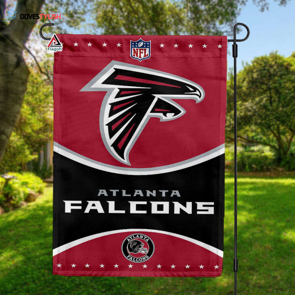 Atlanta Falcons Football Team Flag, NFL Premium Two-sided Vertical Flag – House Garden Decor Gift