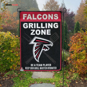 Atlanta Falcons Grilling Zone Flag, Falcons Football Fans BBQ Flag - House Garden Decor Gift