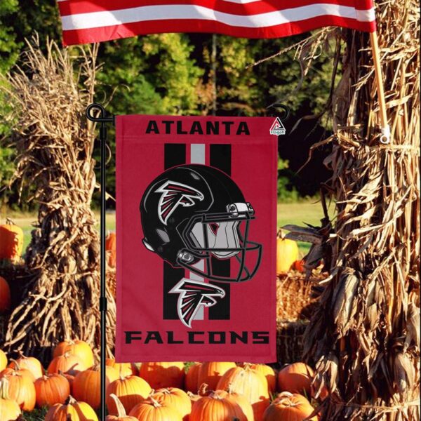 Atlanta Falcons Helmet Vertical Flag, Falcons NFL Outdoor Flag – House Garden Decor Gift – House Garden Decor Gift