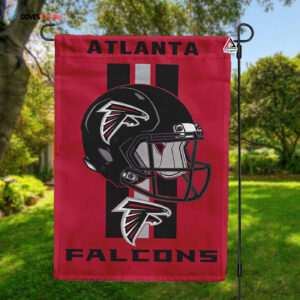 Atlanta Falcons Helmet Vertical Flag, Falcons NFL Outdoor Flag - House Garden Decor Gift - House Garden Decor Gift