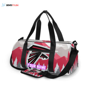 Atlanta Falcons Mountain Personalized Name Travel Bag Gym Bag