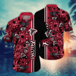 Atlanta Falcons NFL Flower Hawaii Shirt   For Fans, Custom Summer Football Shirts