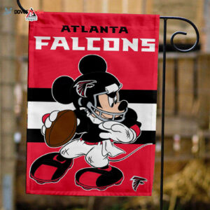 Atlanta Falcons x Mickey Football Flag, NFL Premium Flag - House Garden Decor Gift