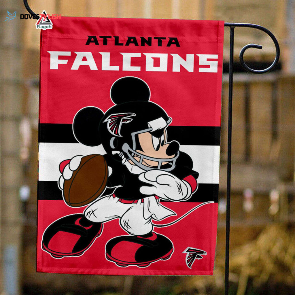 Atlanta Falcons x Mickey Football Flag, NFL Premium Flag – House Garden Decor Gift