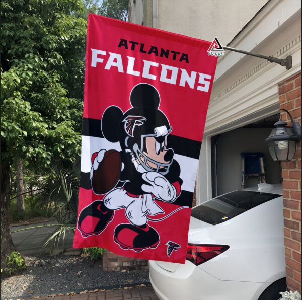 Atlanta Falcons x Mickey Football Flag, NFL Premium Flag – House Garden Decor Gift