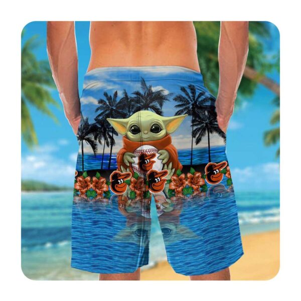 Baltimore Orioles & Baby Yoda Hawaii Shirt – Summer Button Up for Men & Women