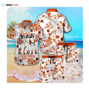 Baltimore Orioles and Kiss Hawaii Summer Button Up Shirt for Men and Women
