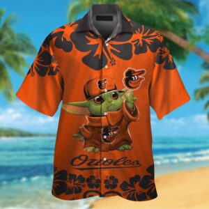 Baltimore Orioles & Baby Yoda Hawaiian Shirt #2 – Official MLB Licensed Merchandise