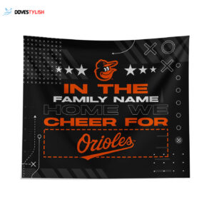 Custom Baltimore Orioles Cheer Tapestry - Personalized Fan Decor