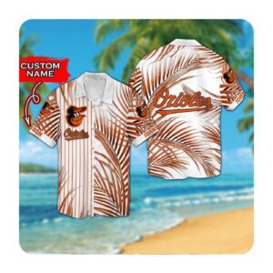 Personalized Baltimore Orioles Hawaiian Shirt for Men and Women – Custom Name Summer Button Up
