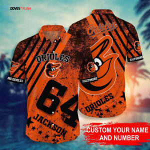 Custom Baltimore Orioles MLB Hawaiian Shirt - Personalized Fan Gift