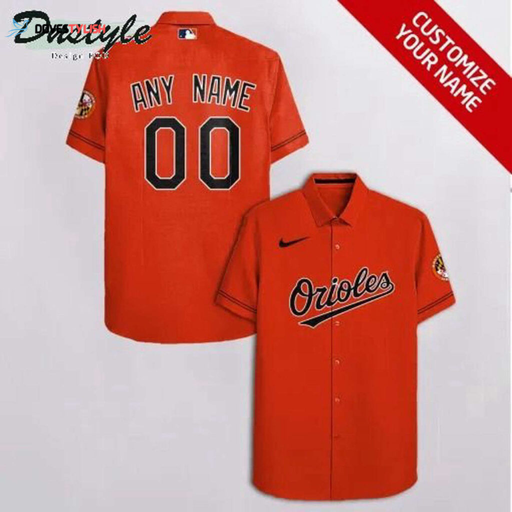Custom Baltimore Orioles Red Hawaiian Shirt – Personalized MLB Fan Apparel