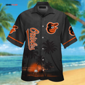 Baltimore Orioles Tropical Hawaiian Shirt Set for Men Women Kids - MTE011