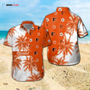 Baltimore Orioles Hawaiian Shirt Set for Men Women Kids - Short Sleeve Button Up Tropical Aloha Design MTE05