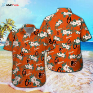Baltimore Orioles Tropical Aloha Hawaiian Shirt Set for Men Women Kids - MTE09
