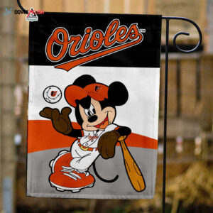 Official Baltimore Orioles x Mickey Baseball Premium MLB Flag