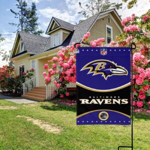 Baltimore Ravens Football Team Flag, NFL Premium Two-sided Vertical Flag – House Garden Decor Gift