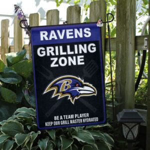 Baltimore Ravens Grilling Zone Flag, Ravens Football Fans BBQ Flag - House Garden Decor Gift 3