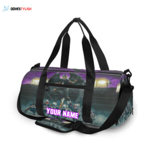 Baltimore Ravens Lamar Jackson 8 Unisex Gift Tee 2025 Personalized Name Travel Bag Gym Bag