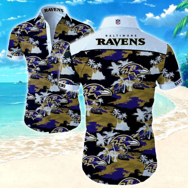 Beach Shirt NFL Baltimore Ravens Hawaiian Shirt For Men And Women