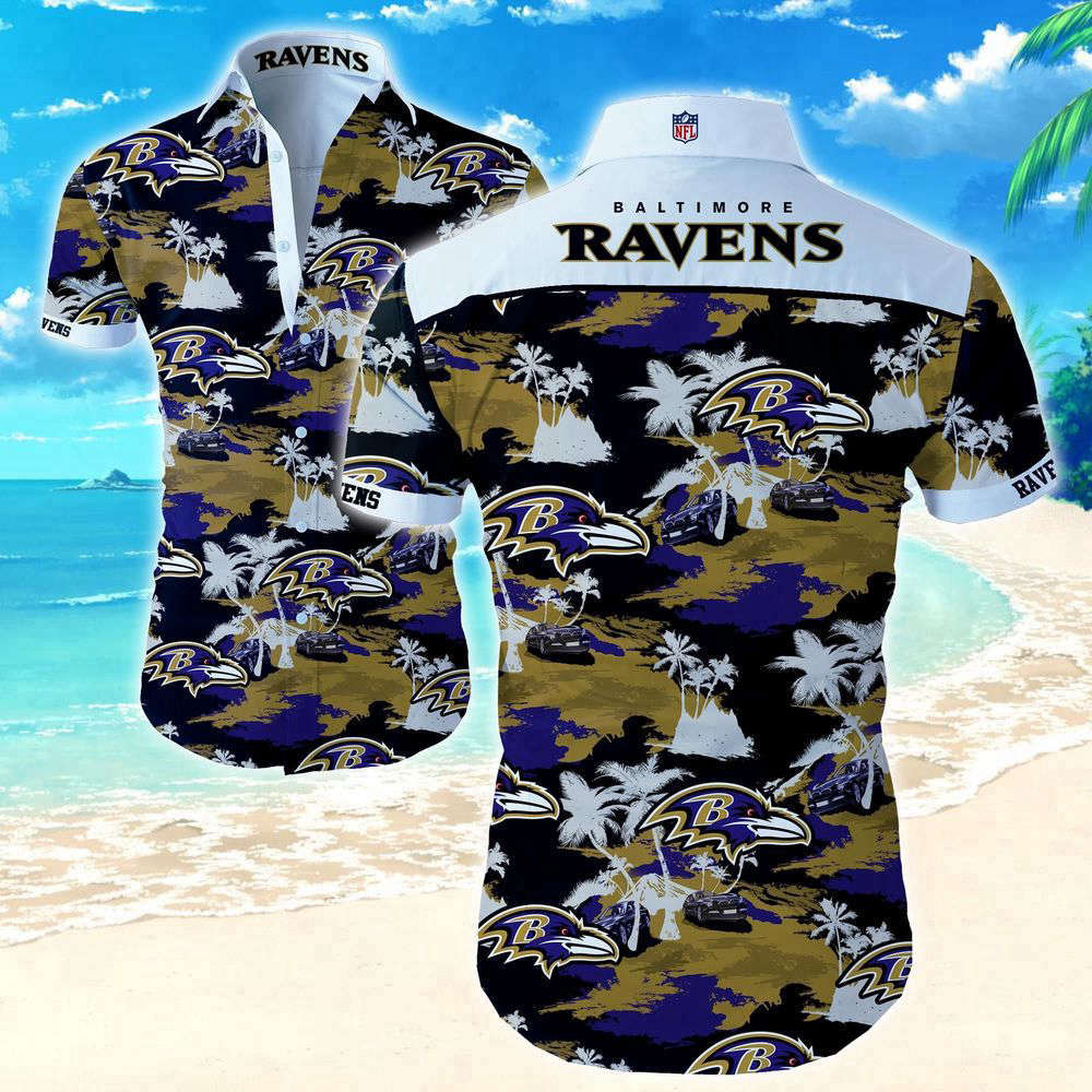 Beach Shirt NFL Baltimore Ravens Hawaiian Shirt For Men And Women