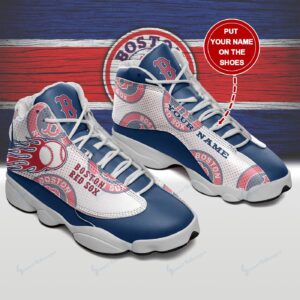 Personalized Boston Red Sox Air Jordan 13 Sneakers - Custom Unisex Gift Shoes