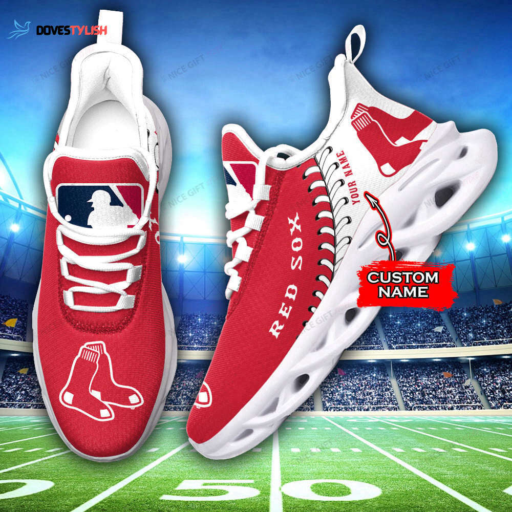 Boston Red Sox Custom Name Max Soul Shoes For Men Women Boston Red Sox Custom Name Max Soul Shoes For Men Women