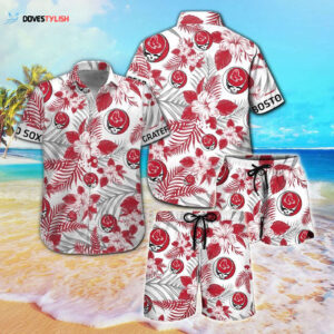 Boston Red Sox & Grateful Dead Hawaiian Shirt: Official MLB Merchandise