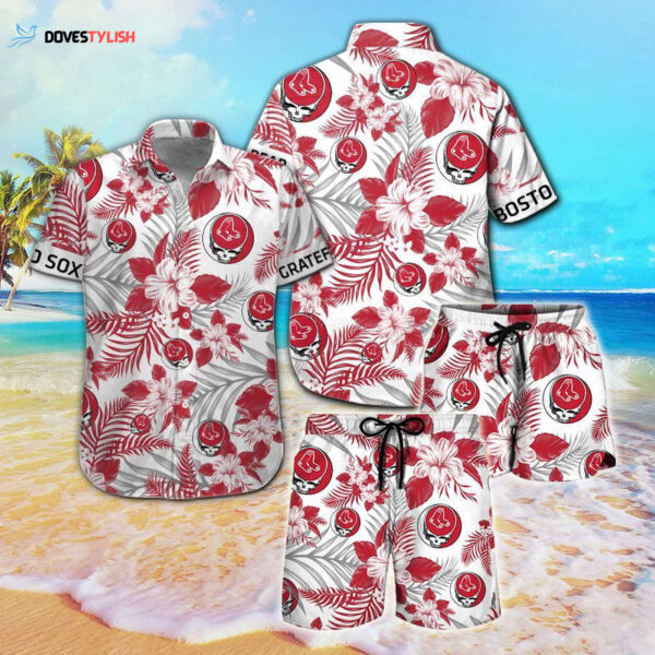 Boston Red Sox & Grateful Dead Hawaiian Shirt: Official MLB Merchandise