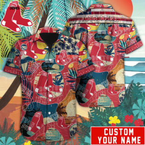 Boston Red Sox MLB Custom Hawaiian Shirt - Official Team Gear