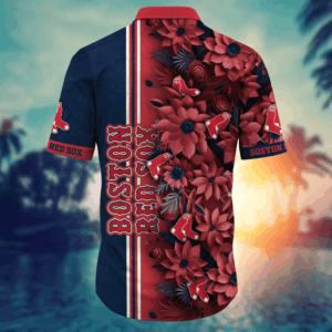 Boston Red Sox MLB Flower Hawaii Shirt And Tshirt For Fans, Custom Summer Football Shirts