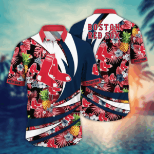 Boston Red Sox MLB Flower Hawaii Shirt  For Fans, Summer Football Shirts