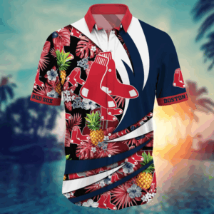 Boston Red Sox MLB Flower Hawaii Shirt  For Fans, Summer Football Shirts